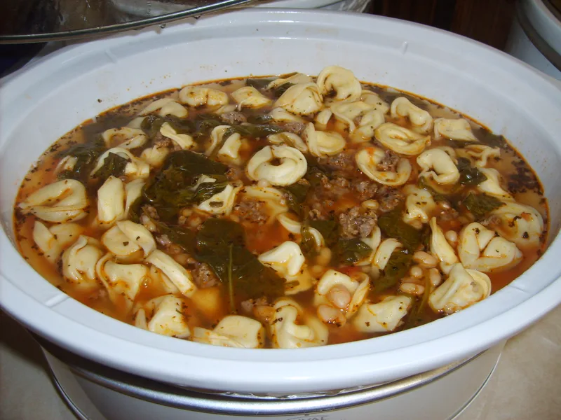 Italian Bean Soup Mix with Pasta and Spinach