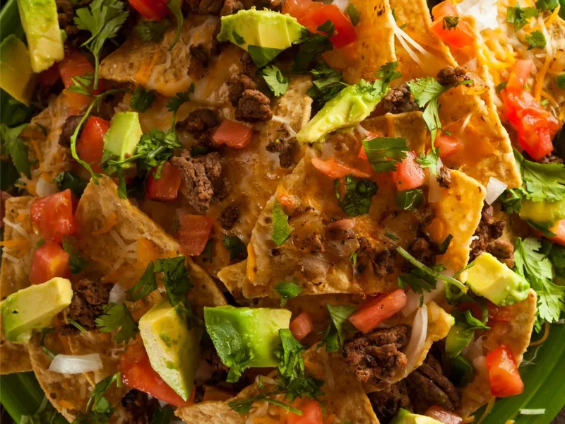 Quick Microwave Beef Nachos with Mexican Cheese Blend
