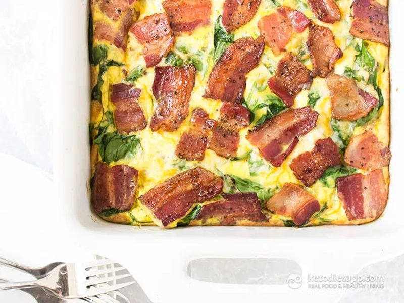 Mexican Breakfast Casserole with Bacon and Turnips
