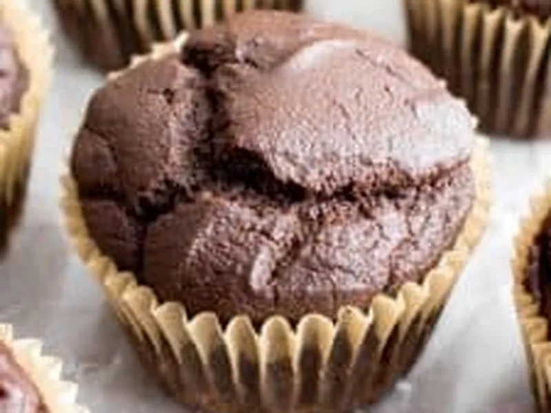 Gluten-Free Vegan Dark Chocolate Oat Flour Muffins