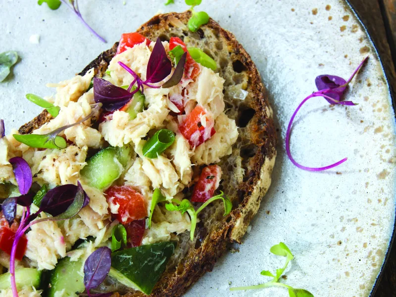 Fresh Ginger Lime Tuna Salad with Homemade Mayo