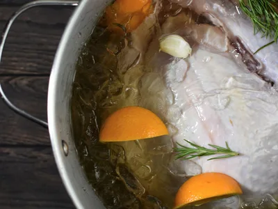 Apple-Rosemary Turkey Brine, Overnight Cure