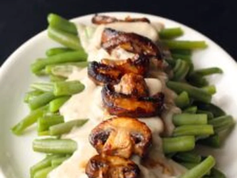 From-Scratch Green Bean Casserole with Crispy Mushrooms