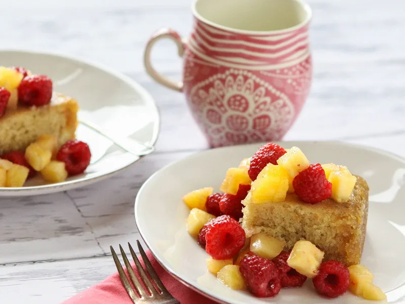 Vanilla Buttermilk Cake with Brown Butter Sauce