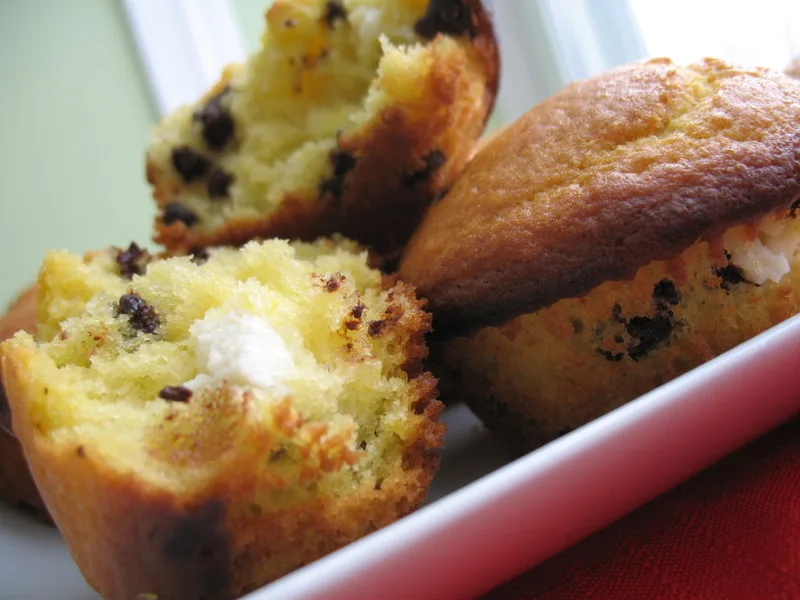 Cream Cheese-Filled Chocolate Chip Muffins