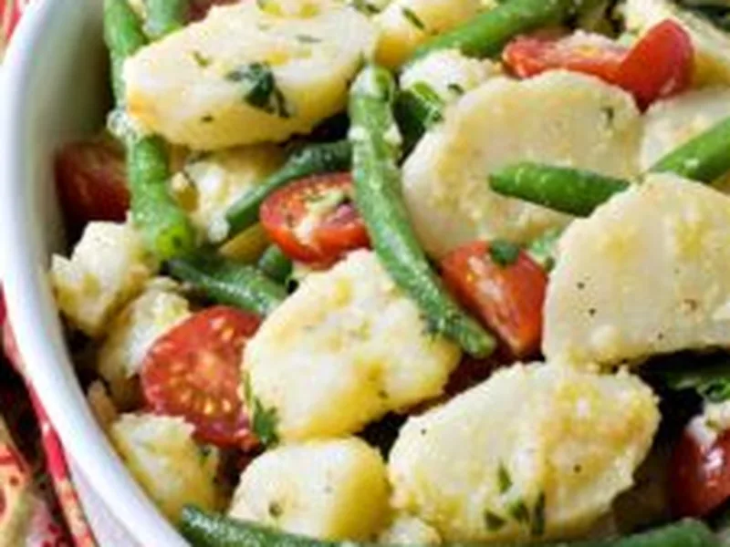 Italian Green Bean Potato Salad with Fresh Herbs and Lemon