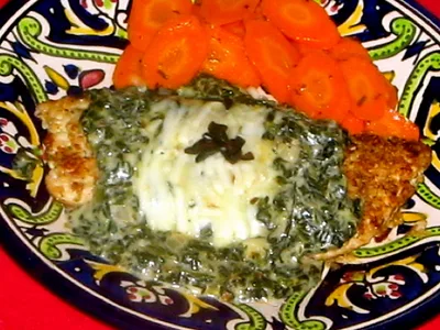 Pan-Fried Chicken Florentine with Creamy Spinach Sauce