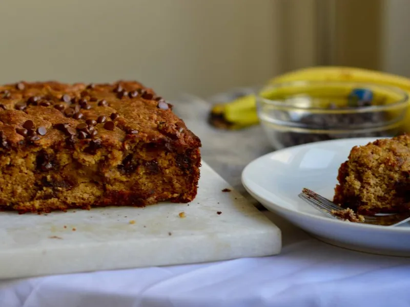 One Bowl Almond Flour Banana Bread with Date Sugar