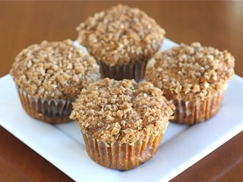 Pumpkin Cinnamon Streusel Muffins with Brown Sugar Filling