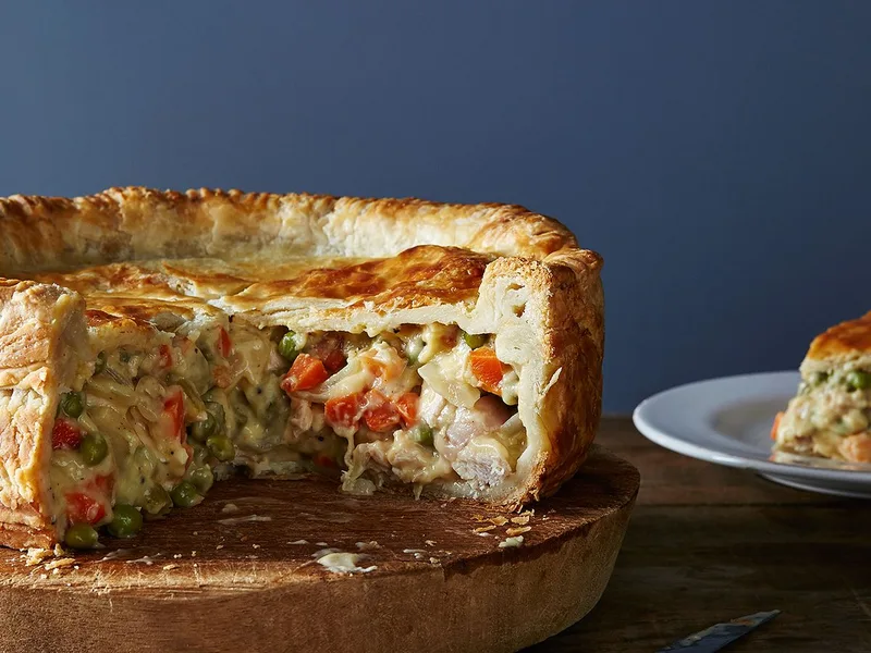Deep-Dish Chicken Pot Pie with Buttery Crust