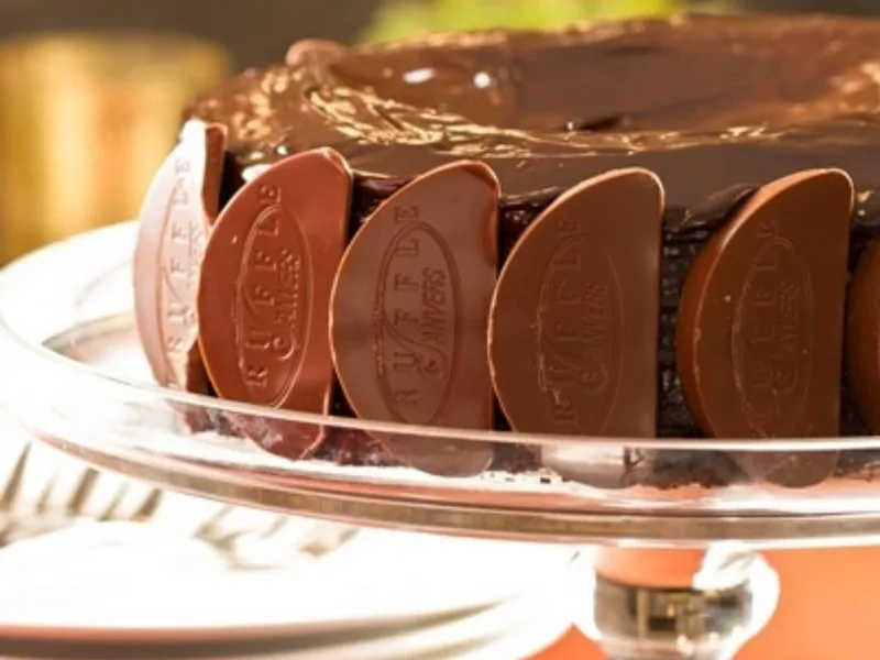 Whole Orange Almond Chocolate Cake with Dark Chocolate Glaze