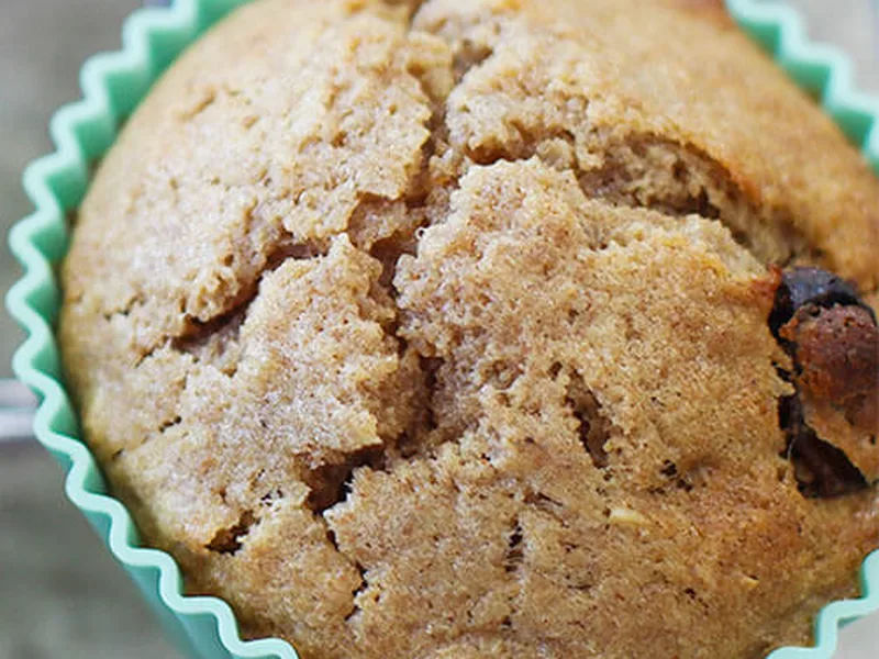 Overnight Soaked Whole Grain Muffins with Apple Cinnamon
