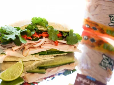 Vietnamese-Style Turkey Banh Mi with Quick Pickled Vegetables