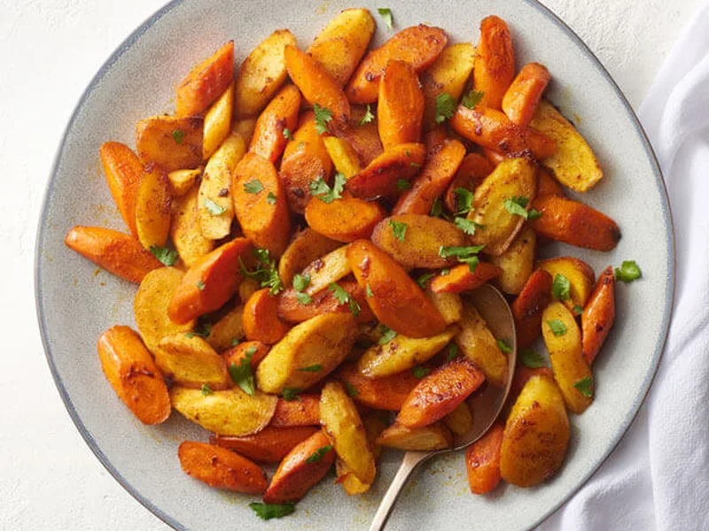 Moroccan Roasted Carrots and Parsnips