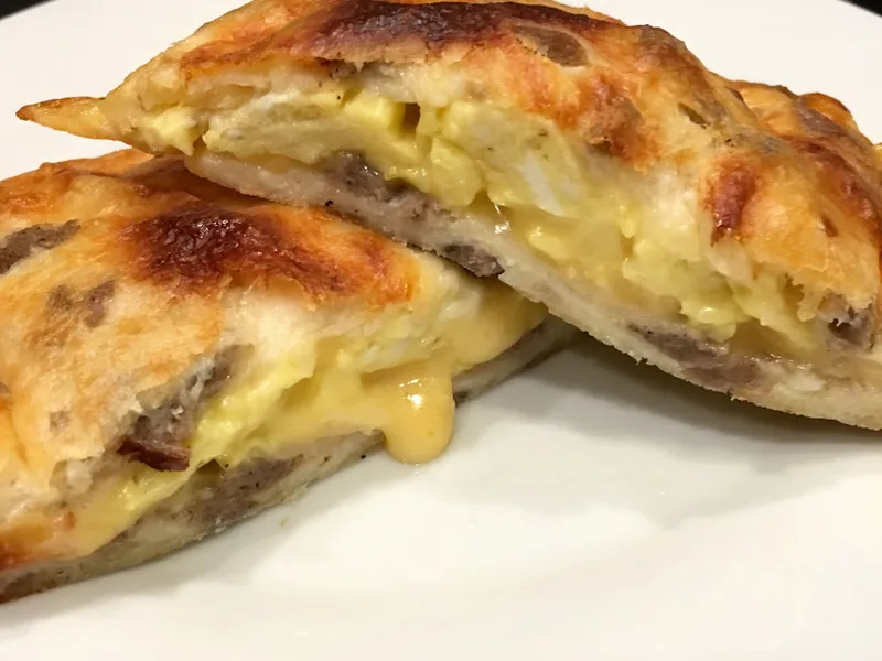 Keto Breakfast Hot Pockets with Almond Flour Dough