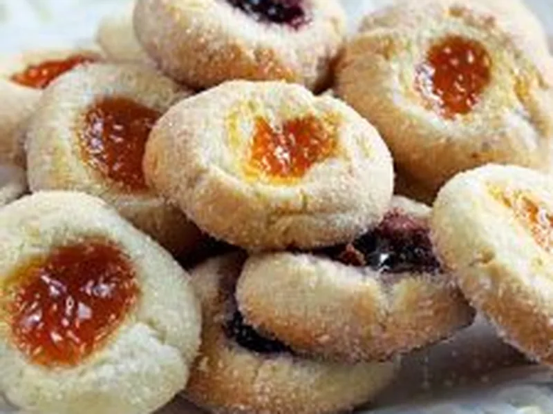 Flourless Almond Thumbprint Cookies, Gluten Free