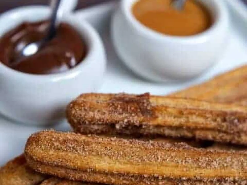 Baked Churros with Cinnamon Sugar Coating