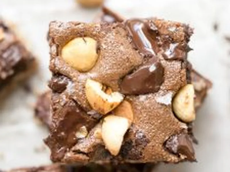 Chocolate Hazelnut Bars with Coconut Sugar and Tapioca Flour