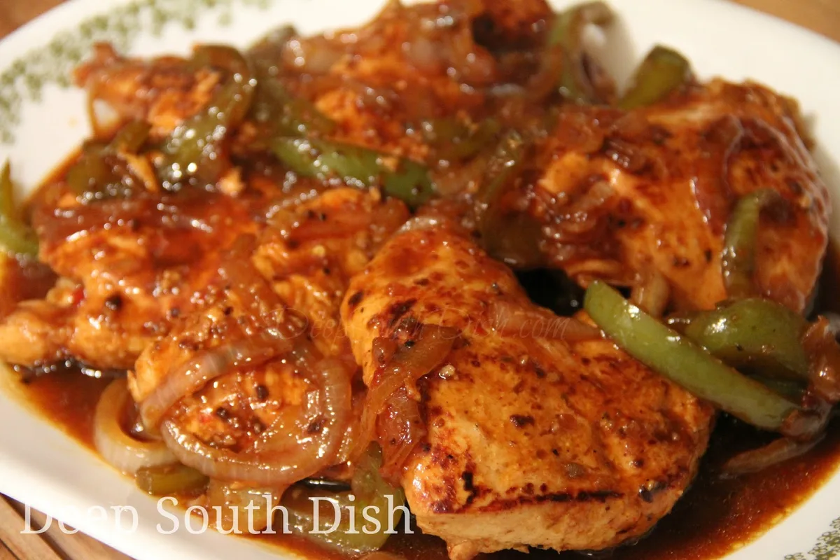 Honey Glazed Cajun Chicken with Sweet Peppers | EasyCook